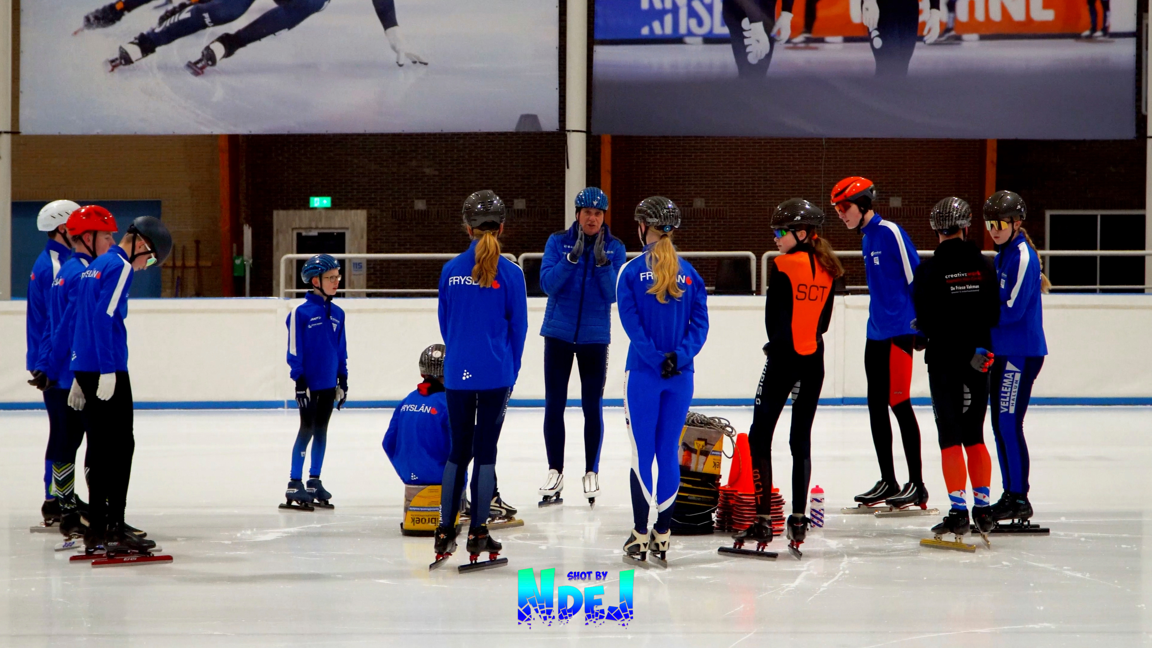 Shorttrack training ITC Leeuwarden